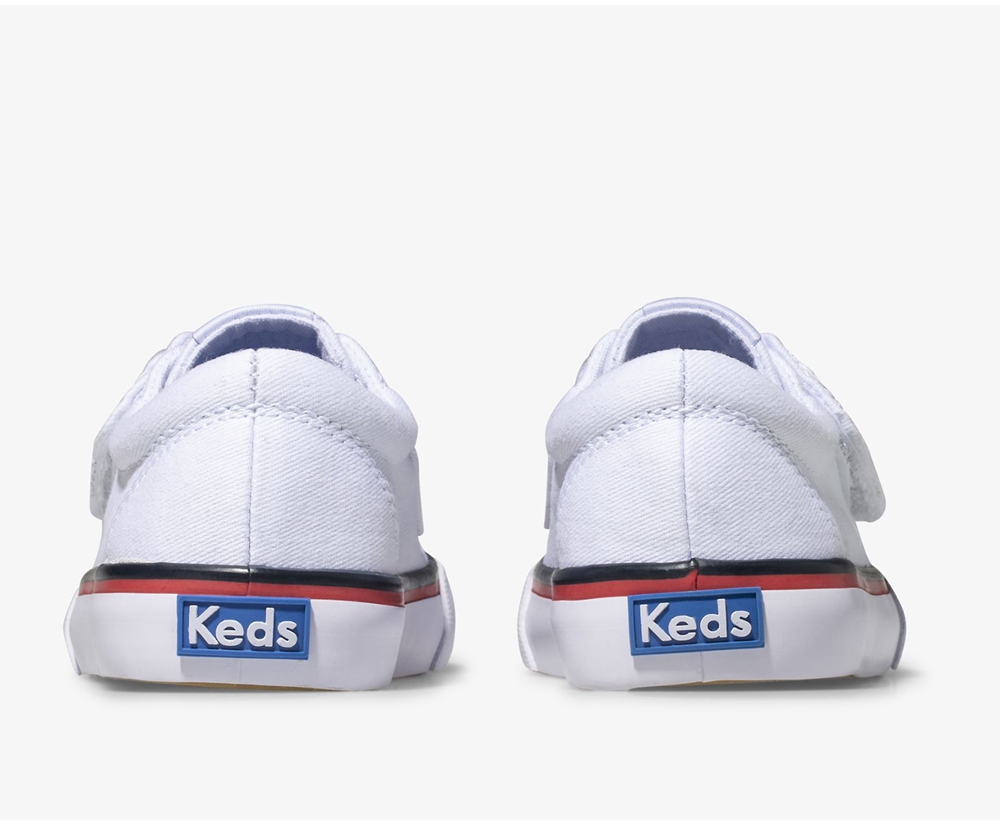 Basket Keds Enfant Blanche - Jump Kick Jr. Toile - 821-EIFBRJ